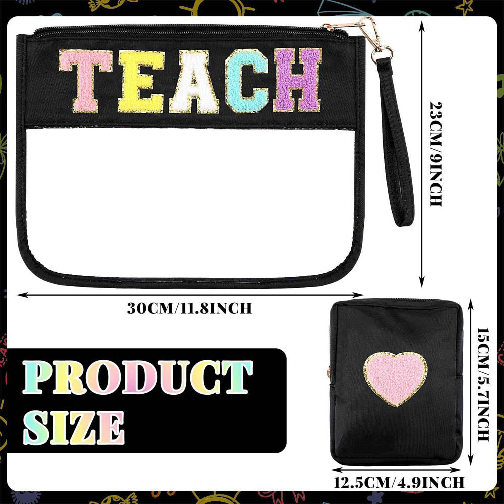 Letter Patch Pouch Sets