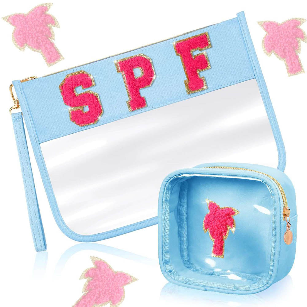 Letter Patch Pouch Sets