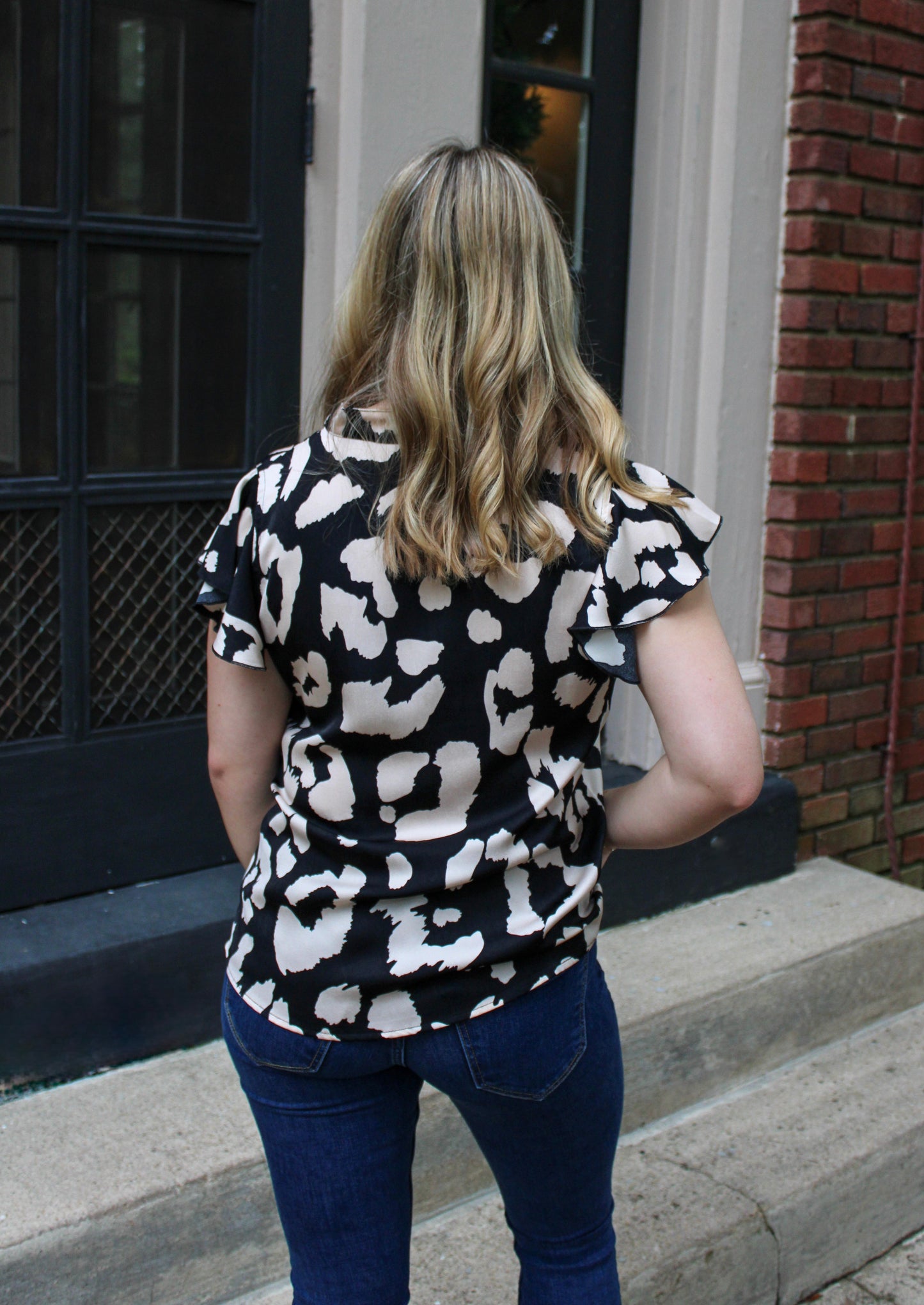 Leopard Ruffle Top LT