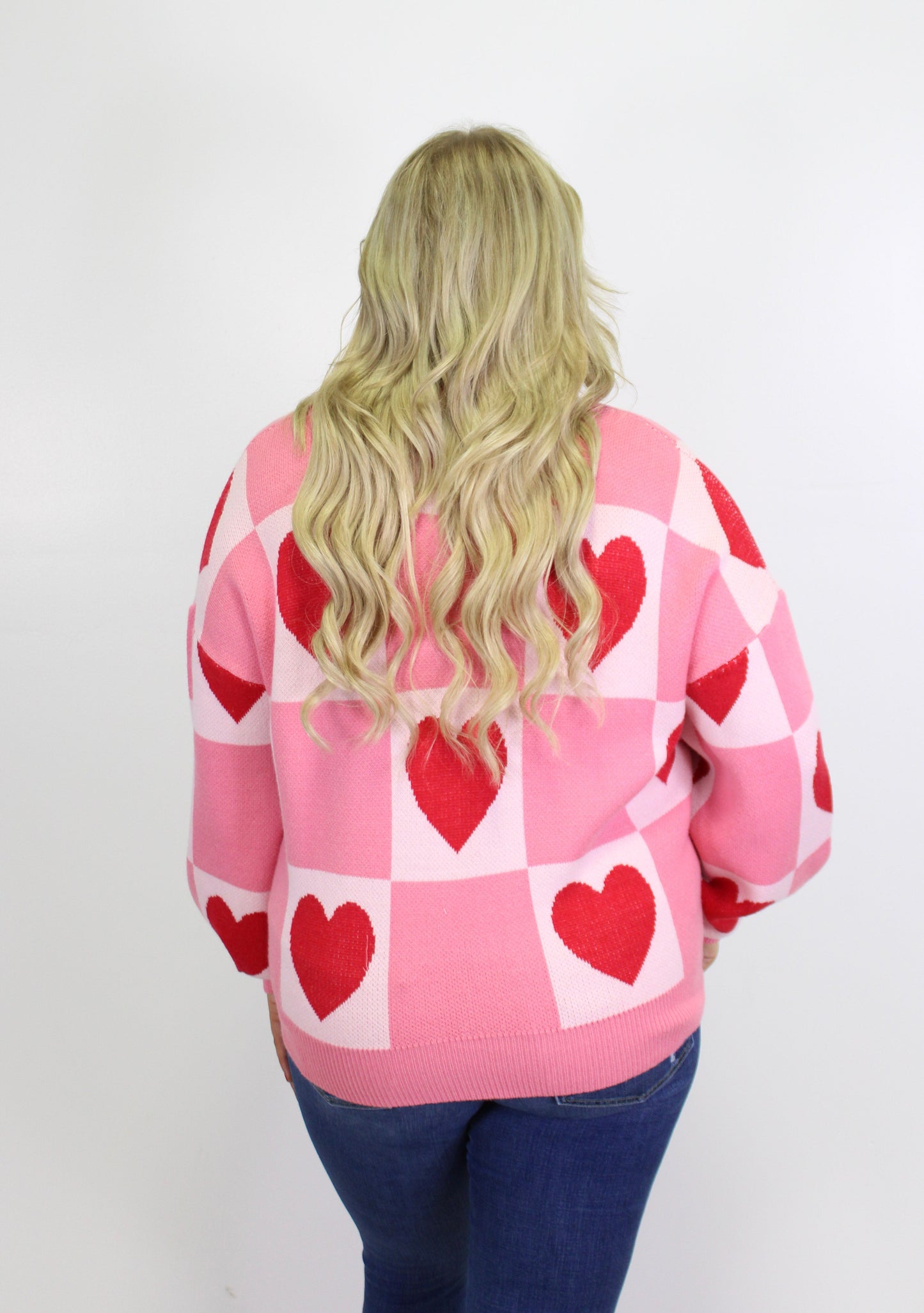 Plus Size Heart Sweater RTS