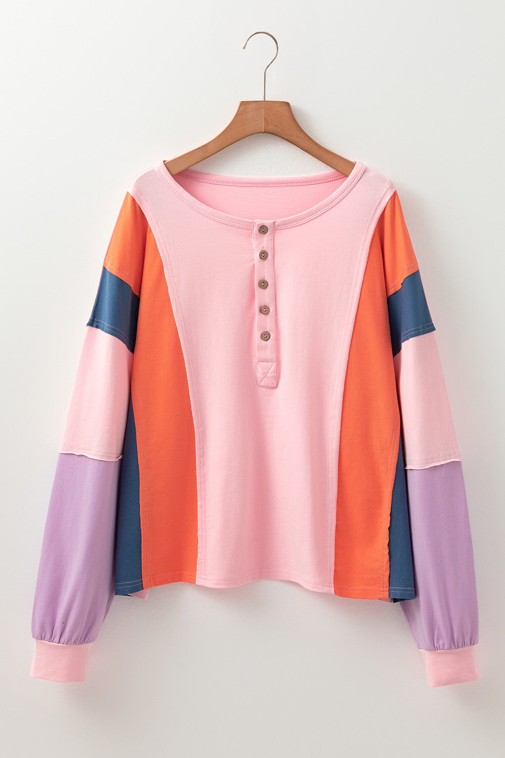 Pink Colorblock Pullover RTS