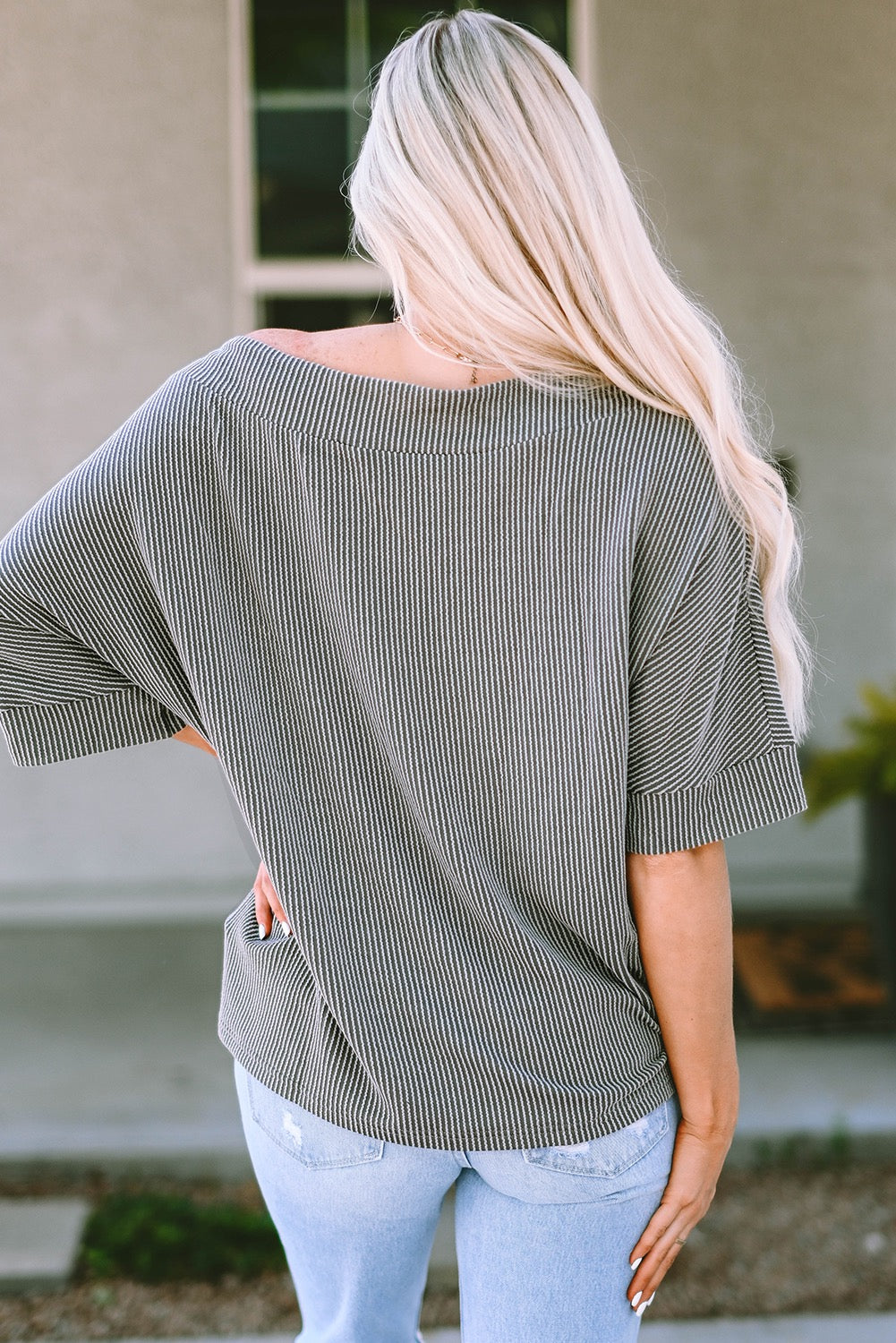 Grey Corded Blouse December.