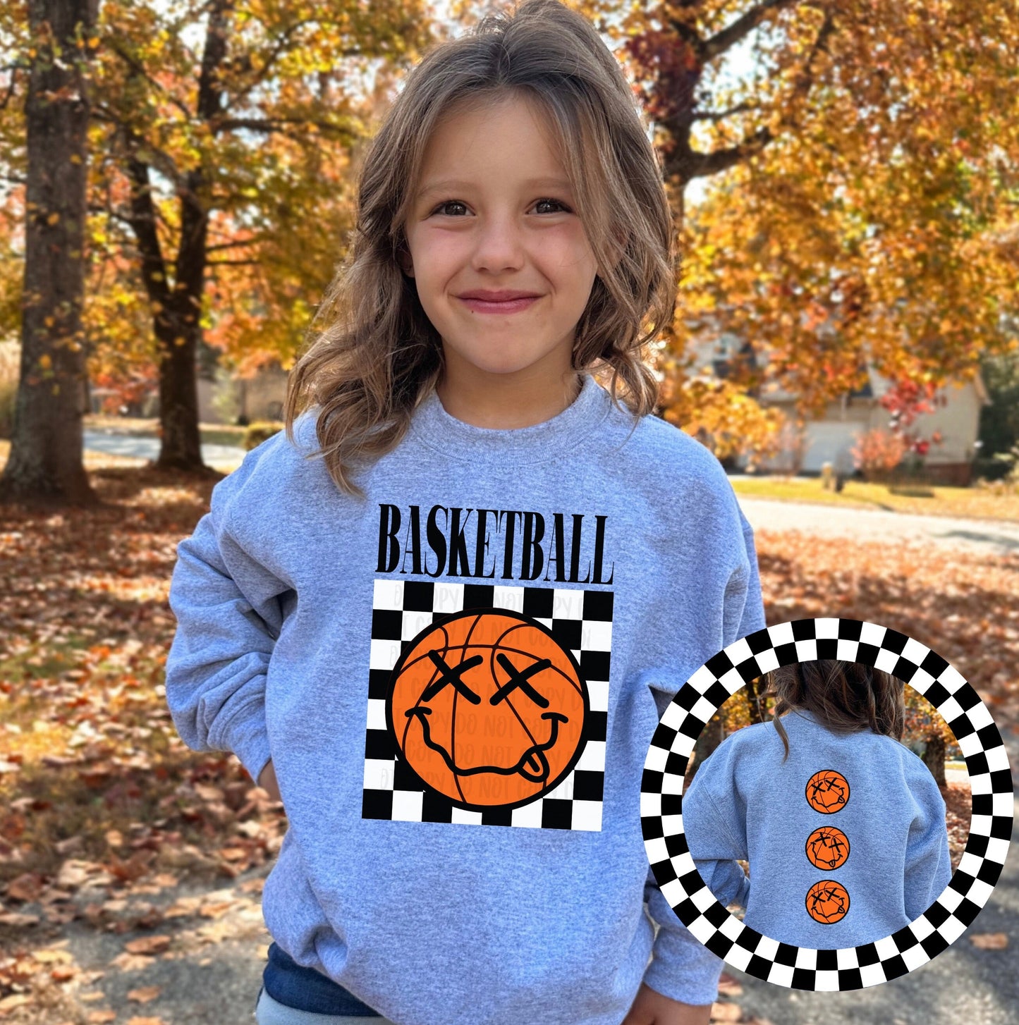 Checkered Sport Face - YOUTH TEE